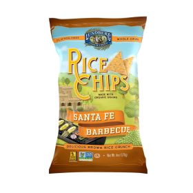 Lundberg Family Farms Rice Chips - Santa Fe Barbecue - Case Of 12 - 6 Oz.